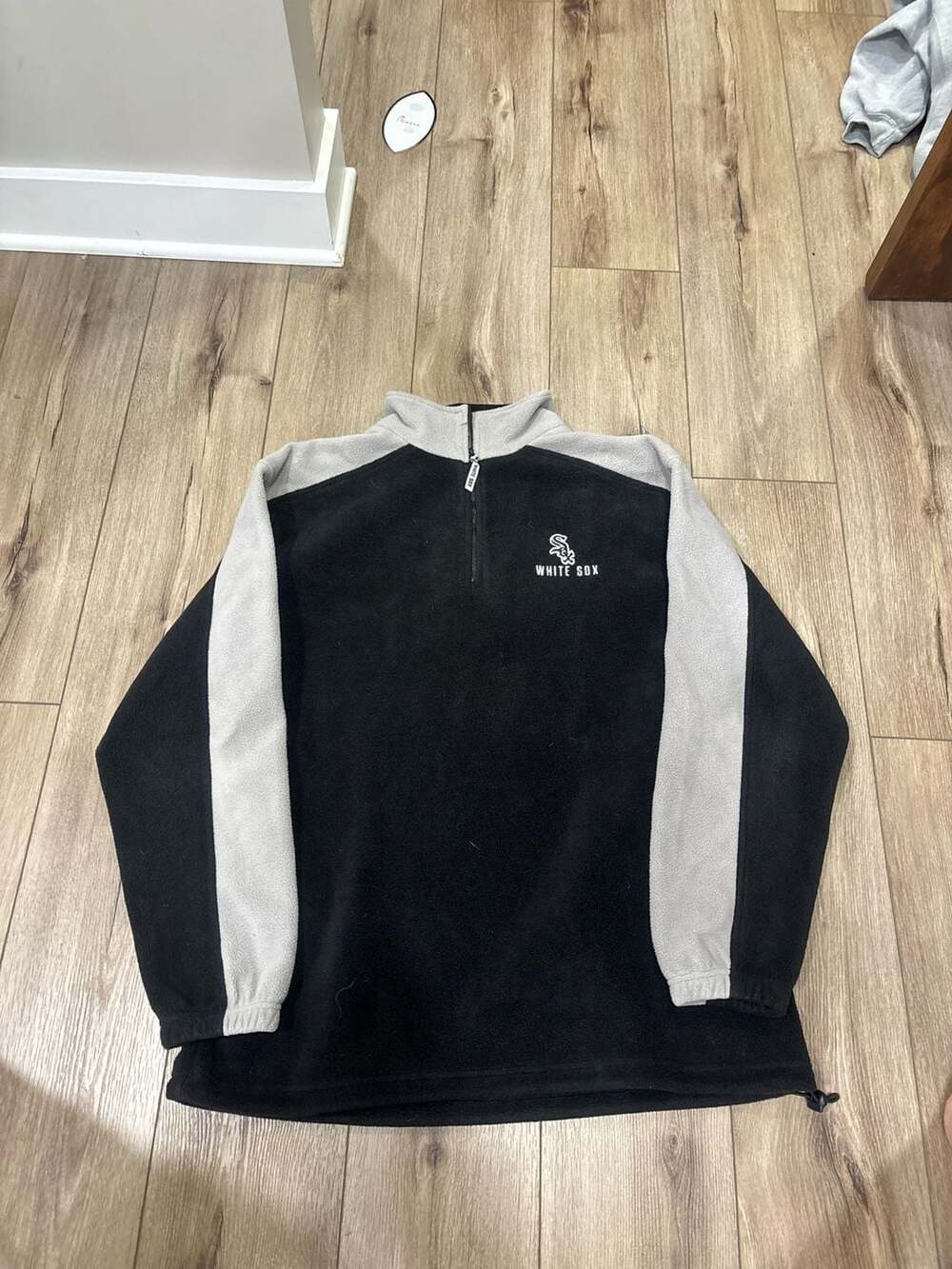 Vintage Chicago White Sox MLB Quarter-Zip Fleece Pullover XL